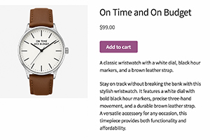 On time and on budget