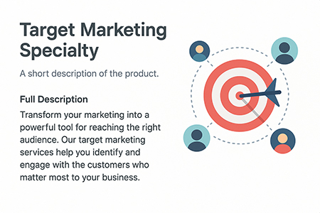 Target marketing specialty