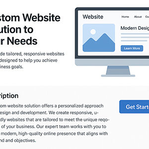 .Custom website solution