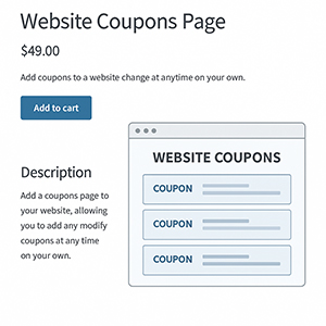Website Coupons Page